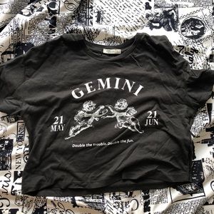 ♊️ black gemini crop top